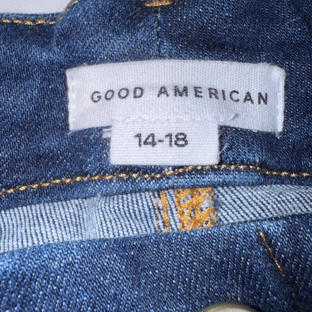 Good American Always Fits Good Waist Skinny Jeans Blue821 Size 14-18 GW226T - Picture 3 of 11
